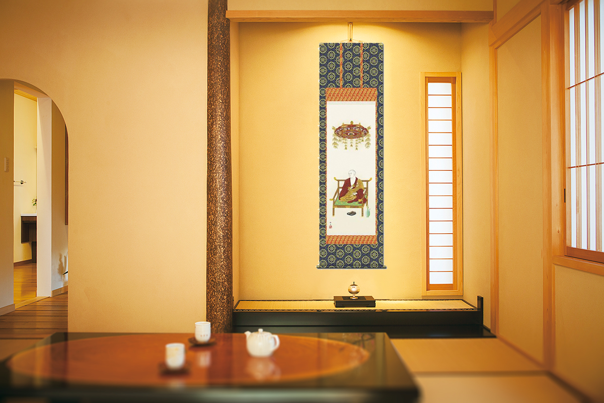 50％引】弘法大師像 北山歩生 （三美会）（尺八）！ その他人気の仏画