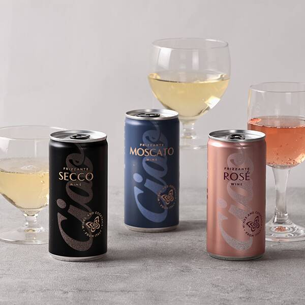 お酒】チャオ モスカート スパークリング缶ワイン （白・微発泡