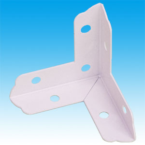 カラー隅金 三方面白IH-032 38X38【和気産業】 - 金物・DIYグッズ専門