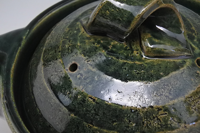 織部三合炊御飯鍋（信楽焼）