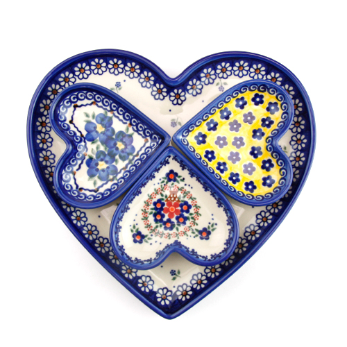 ハートプレート・大(ポーランド食器)