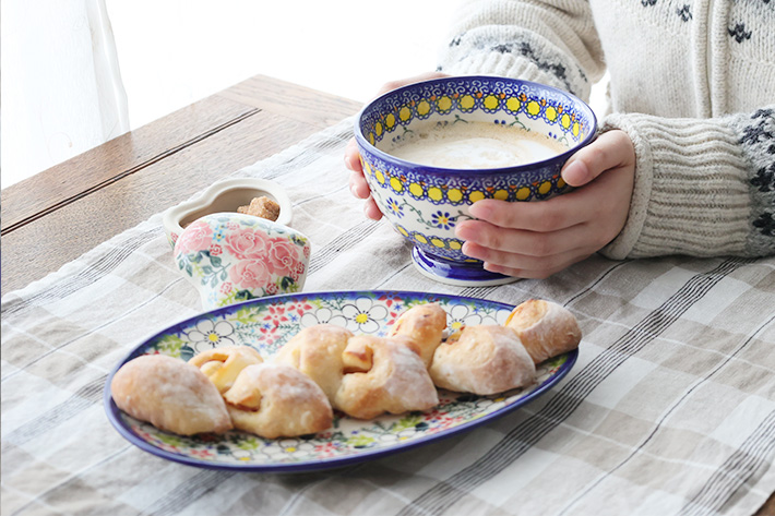 カフェオレボウル-ポーリッシュ・ポタリー（ポーランド食器）