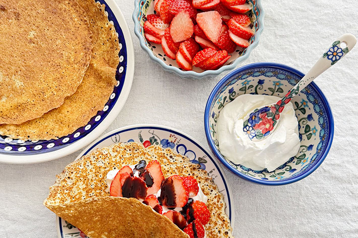 ポーリッシュポタリー19cm皿 4枚セット ポーリッシュポタリー19cm皿 4