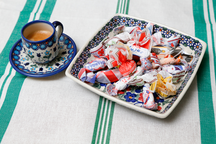 角皿・20×20cmポーリッシュポタリー(ポーランド食器)