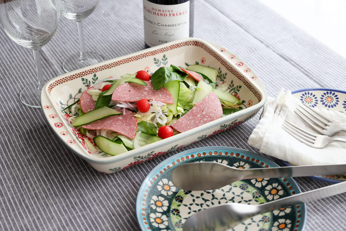 オーブン皿・スクエア・大・ポーリッシュポタリー(ポーランド食器)