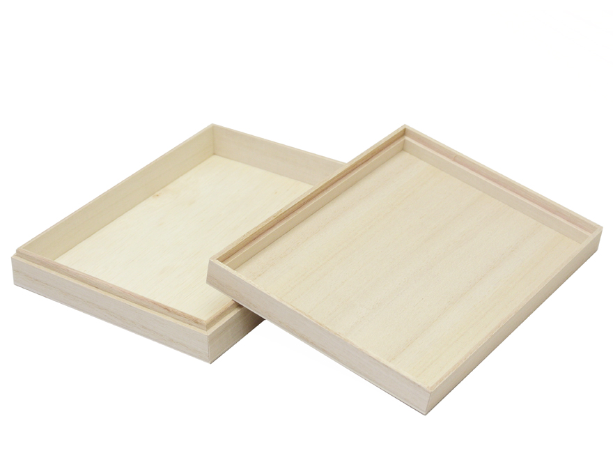 17．シンプル桐箱1 内寸：142×194×32 330円～