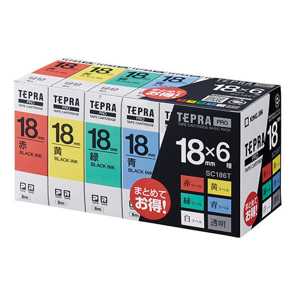 PROテープカートリッジ ベーシックパック SC186T | PROテープ