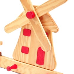 風車（ナチュラル） 【ドイツ製の木製玩具「クラミュー」】