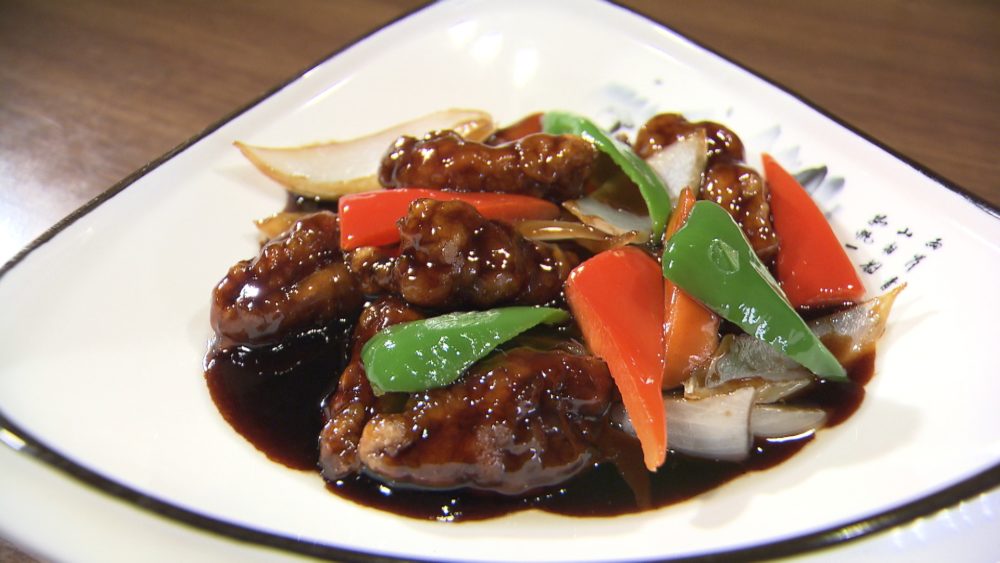 黒酢酢豚【単品】 (再来 中華料理) | ヒルペコ | KSB瀬戸内海放送