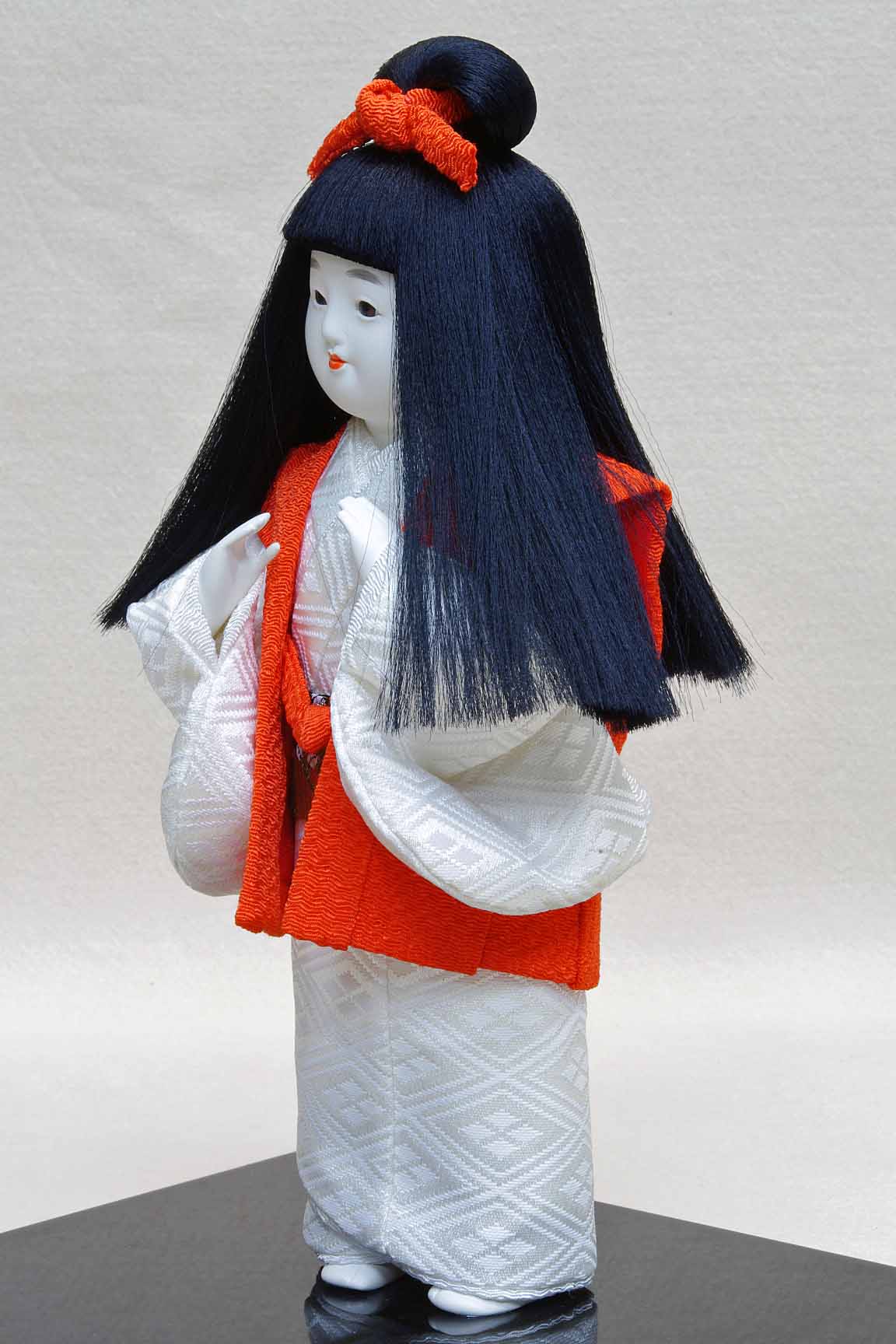 京人形 四寸 童女 でんち