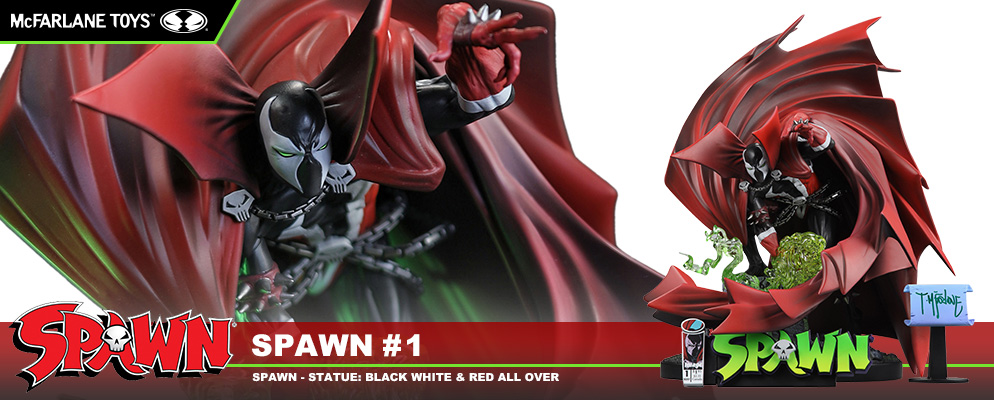 スポーン』【スタチュー】「ブラック・ホワイト＆レッド・オール