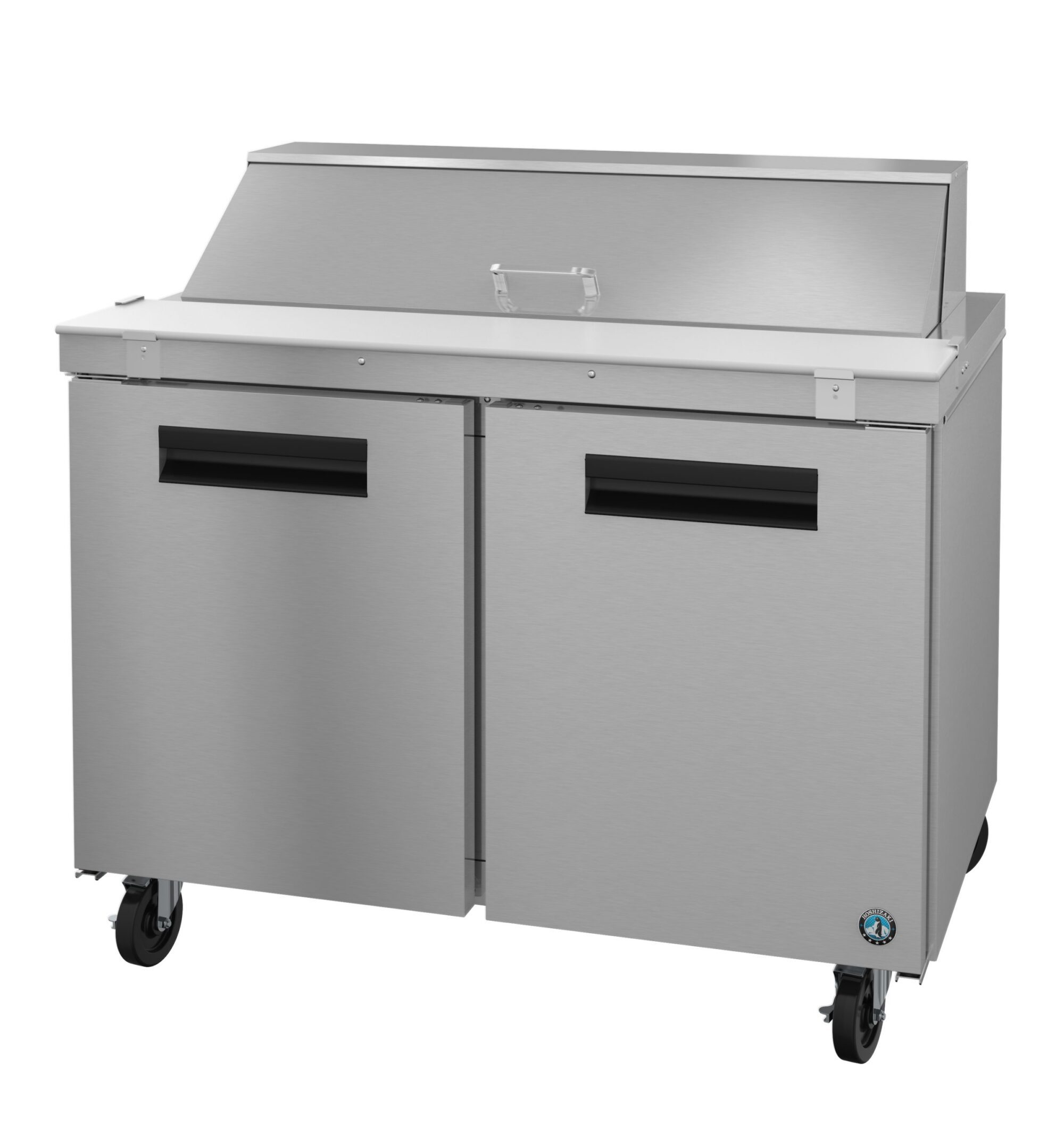 SR48B-12, Refrigerator, Two Section Sandwich Prep Table, Stainless
