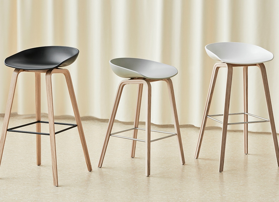 AAS 32 2.0 HIGH / BLACK FOOTREST / H75 - スツール | 【公式】HAY