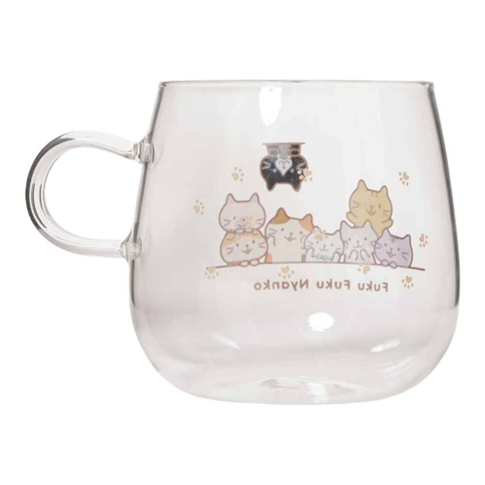 ふくふくにゃんこ 耐熱ガラスマグ – HAPiNS online shop