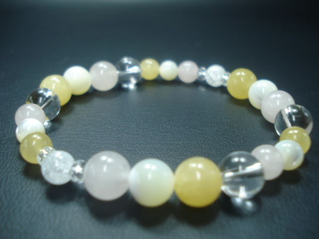 人気者になれる アラゴナイト＆マザーオブパール＆ローズクオーツ