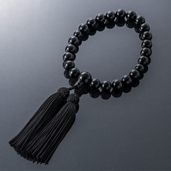 数珠 たまのお ブラックオニキス12mm 黒 | お仏壇のはせがわ公式通販
