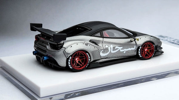 1:64 Veloce Ferrari 488 GTB Supreme (Arab) Matt Silver LB