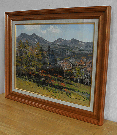 10229] 大島和芳 洋画 乗鞍高原の秋 油彩10号 - 広田屋 ブランド質屋通販
