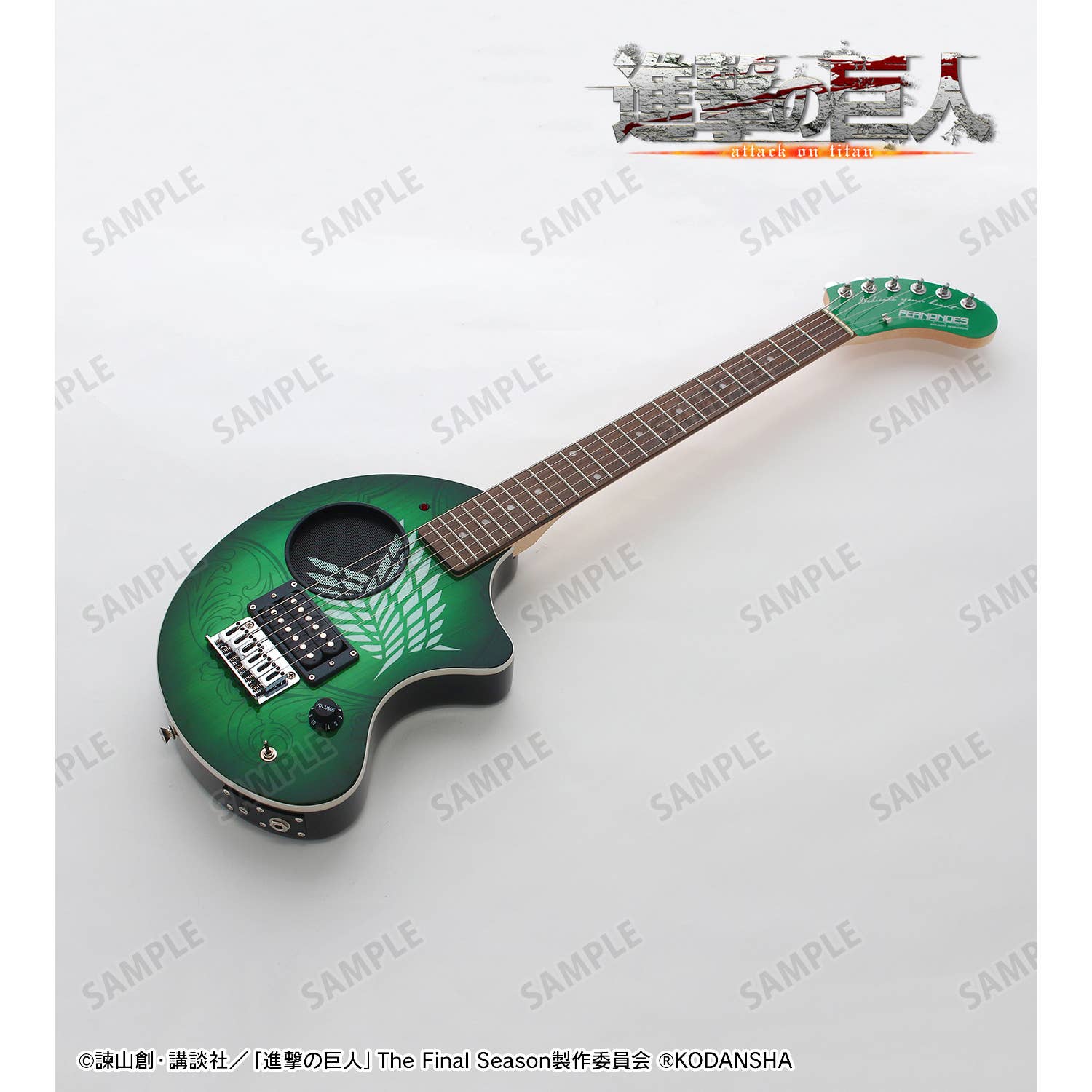 Attack on Titan: FERNANDES Collaboration Survey Corps ZO-3 Guitar