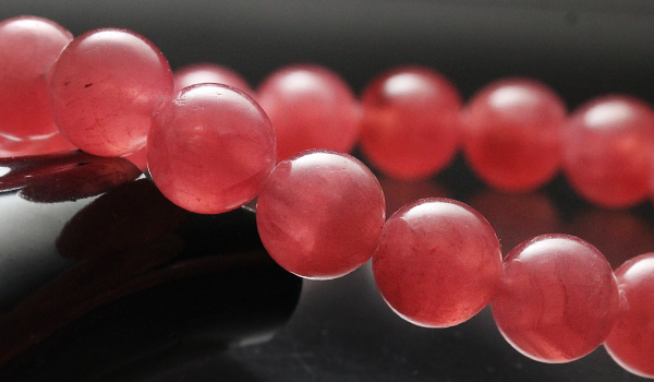 一点もの】【特選品】大玉ブレス（アルゼンチン産インカローズSA）10mm