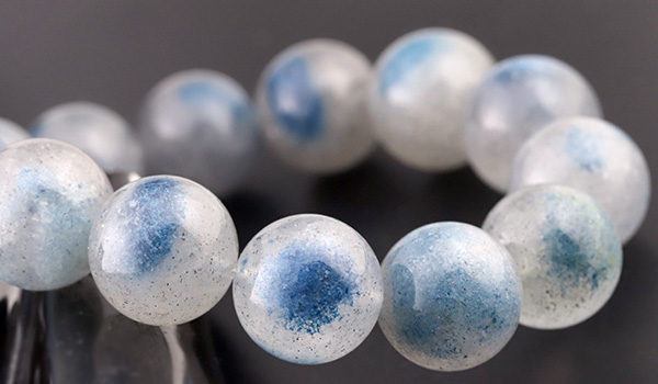大玉ブレス（トロレアイトインクォーツ）13～14mm|パワーストーンの