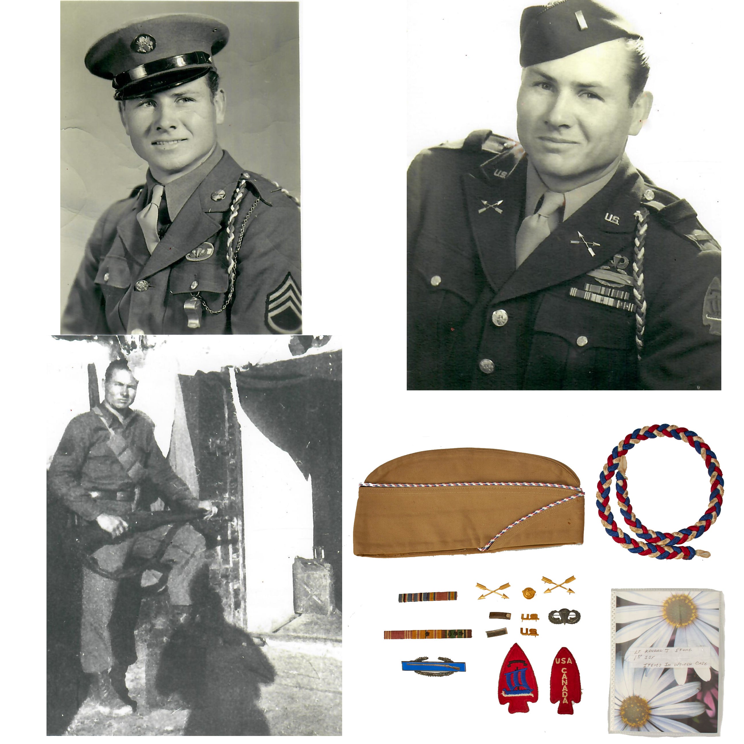 Original U.S. WWII First Special Service Force Commando Named