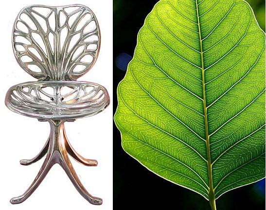 Quasar Khanh: Nervure chair | Organic design Cast molten bronze