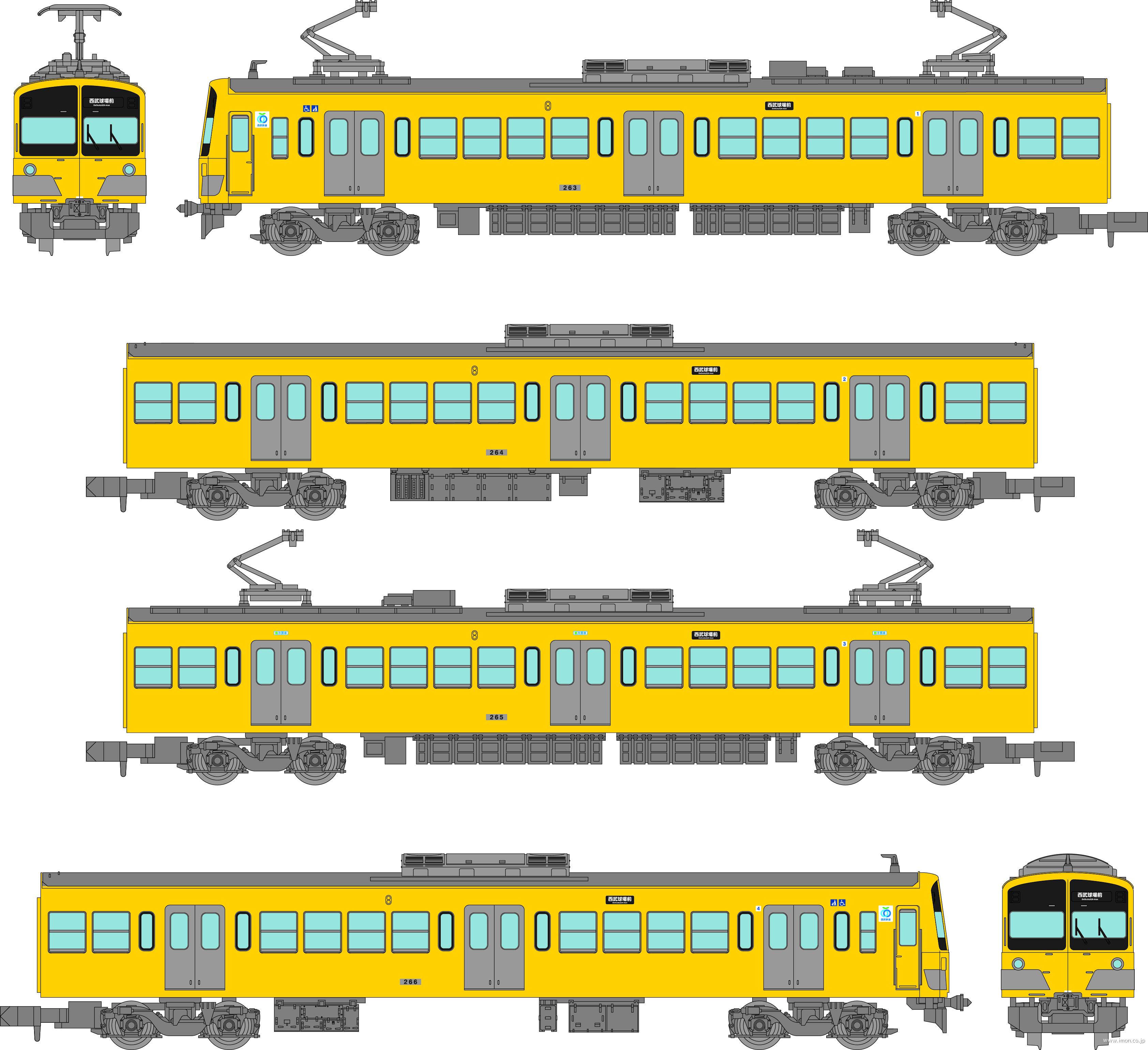 西武新101系263編成4両B | 鉄道模型店 Models IMON