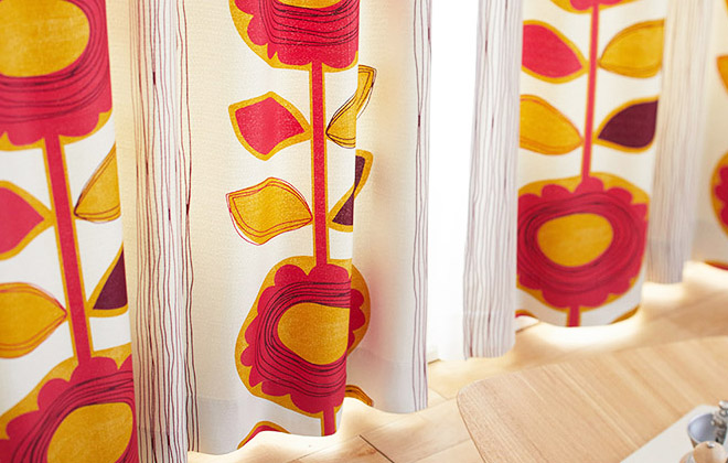 2級遮光カーテン ひまわり（D-1196）｜カーテン通販専門店インズ