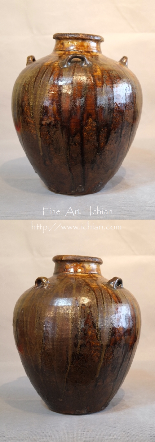 葉茶壺 慶長藤四郎瀬戸古窯 桃山期 :: ichian