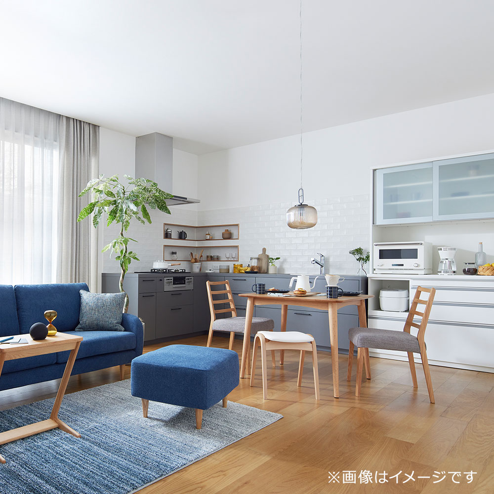 ダイニングテーブル「シネマ3」 正方形 幅85cm レッドオーク材