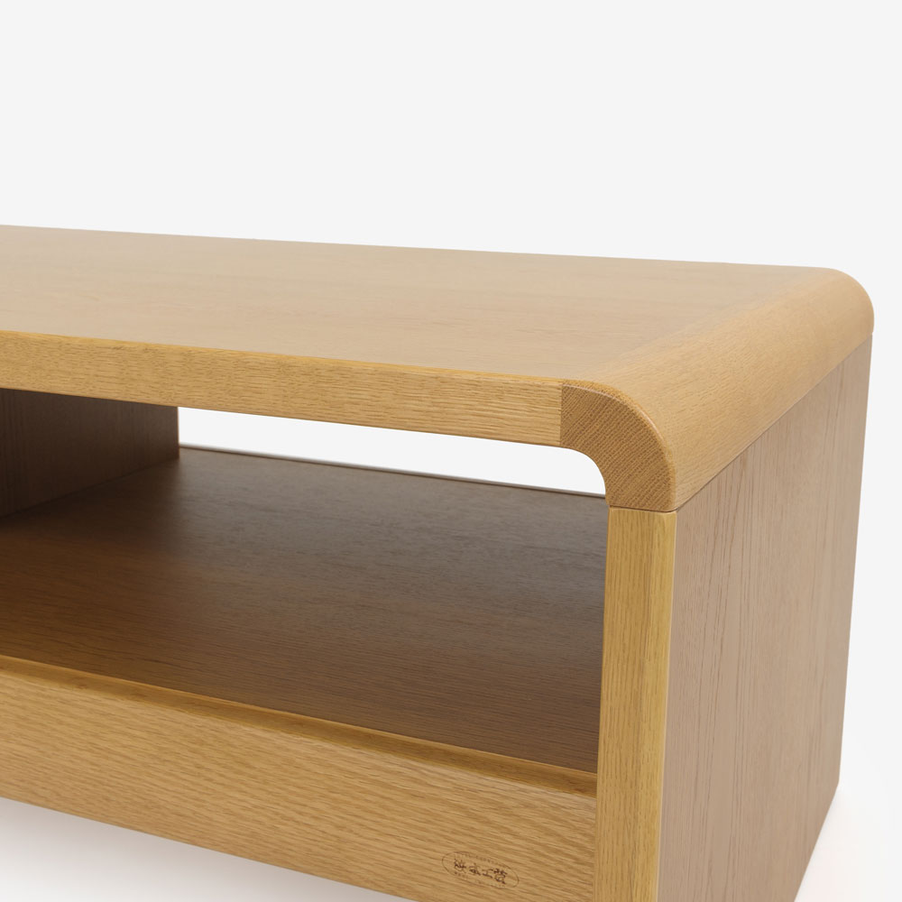 浜本工芸 センターテーブル「T-1104」幅110cm ナラ材 ナチュラル色［No