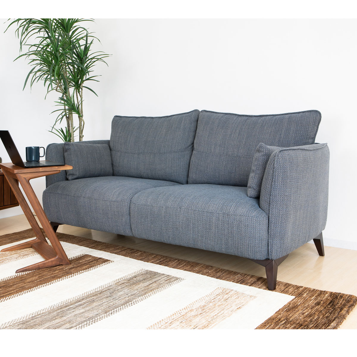 ソファ「アローナ」幅180cm 3人掛け 布ネイビー色 #H5709-10 | 【公式