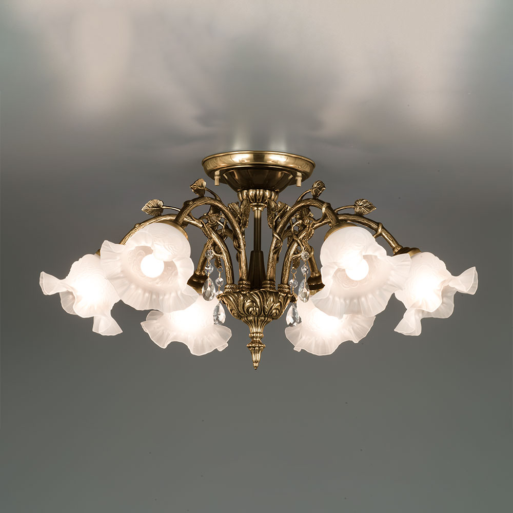 シャンデリア「GUA-0354/6」約8〜10畳用 ランプ別売 | 【公式】大塚