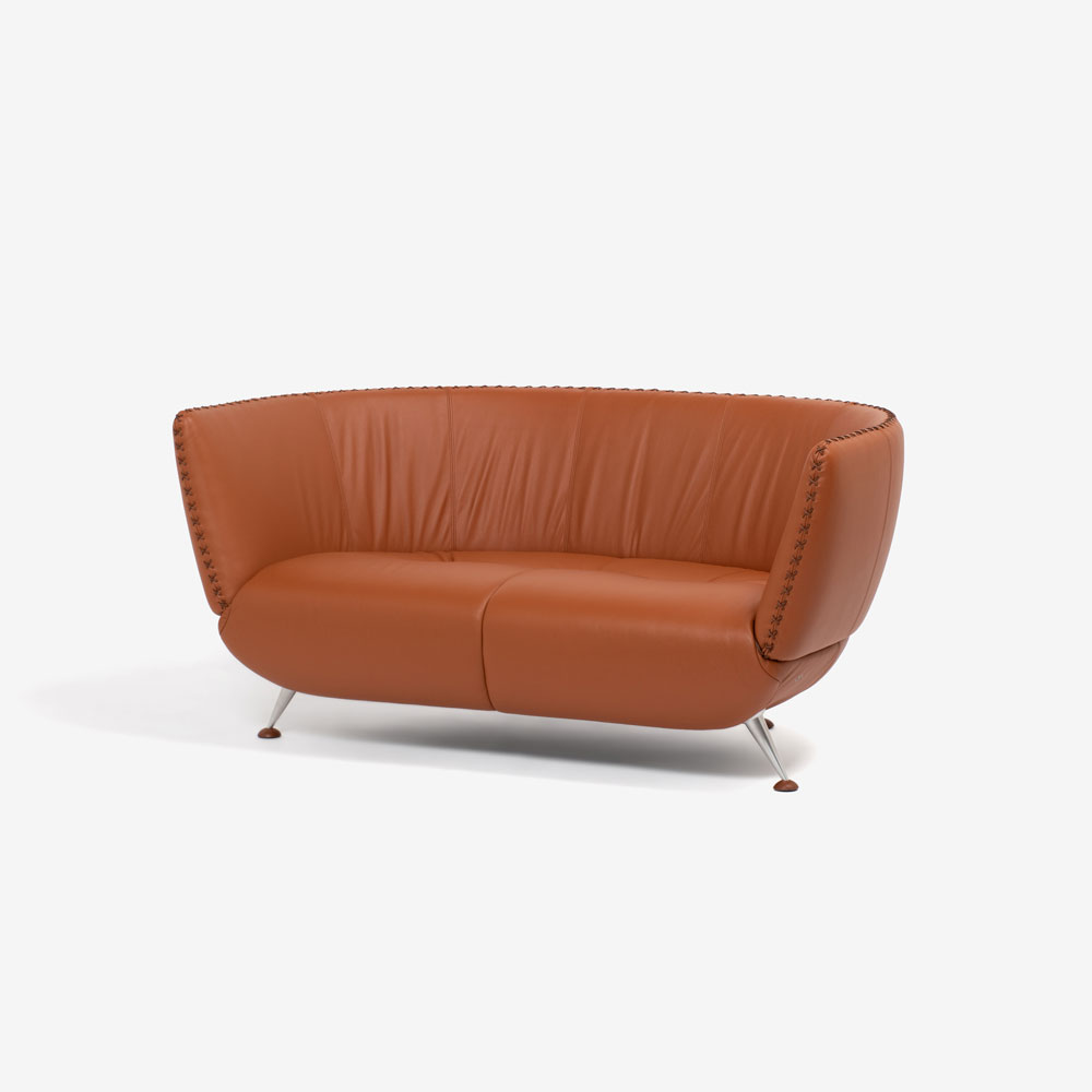 de Sede（デセデ）ラブソファ「DS-102/23」革レンガ色 | 【公式】大塚