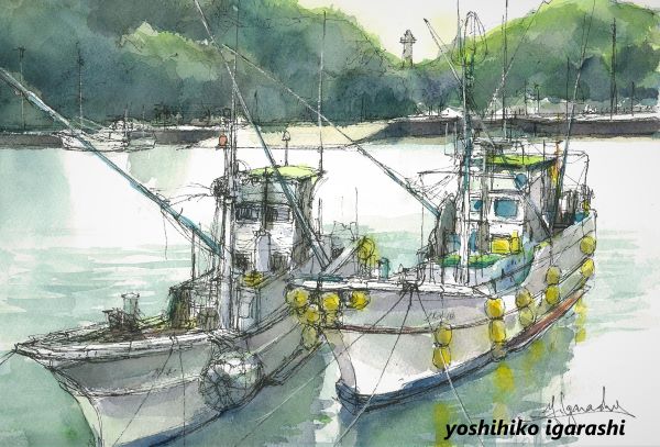 五十嵐吉彦の水彩画