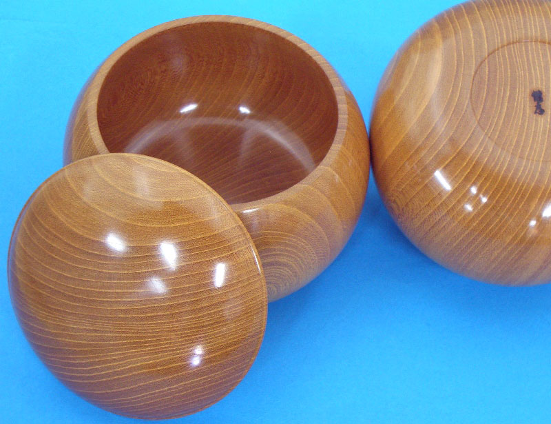 手作木製碁笥 欅(けやき)極上大33号 （送料無料対象商品） 碁盤、碁石