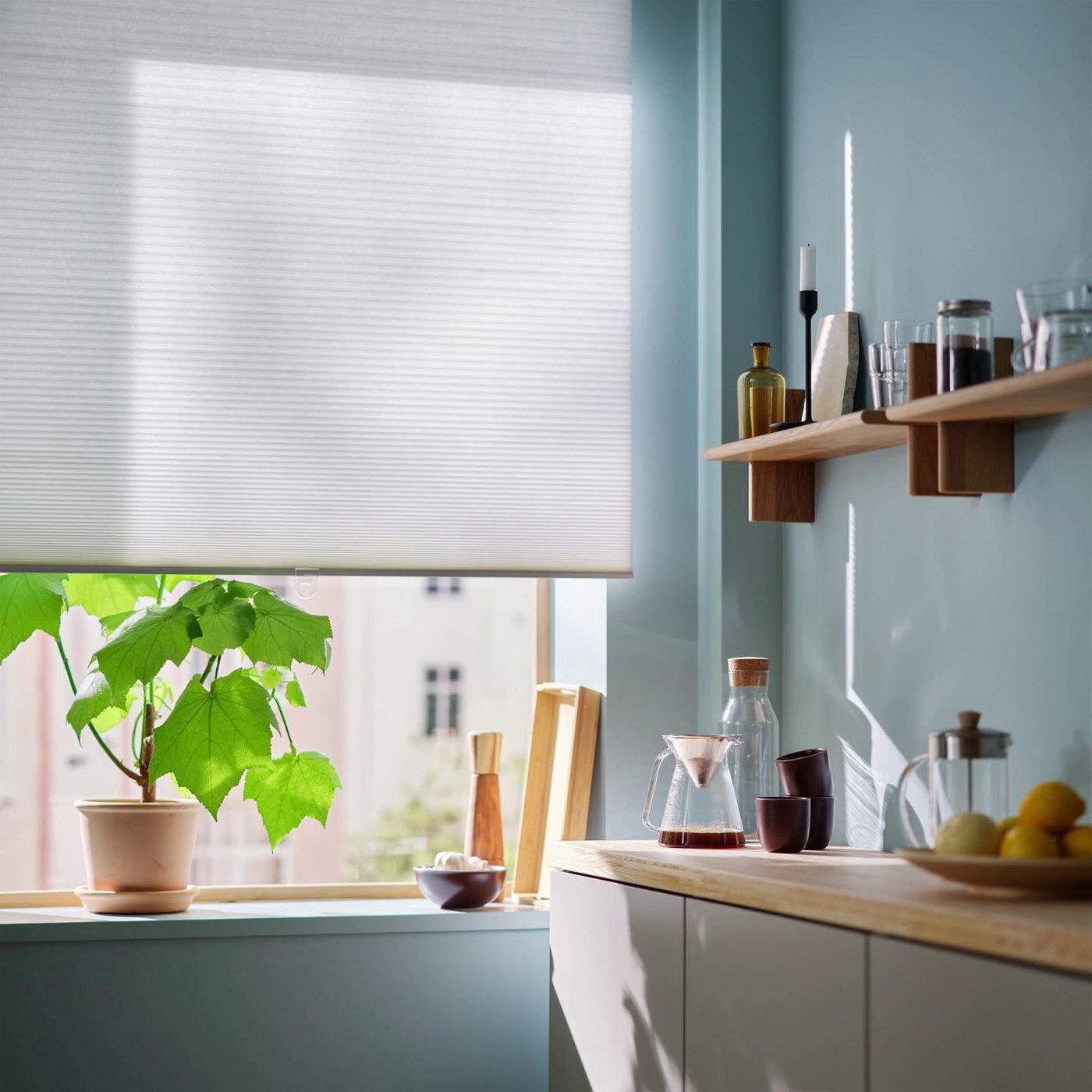 HOPPVALS ホップヴァルス 断熱ブラインド, ホワイト, 100x155 cm - IKEA