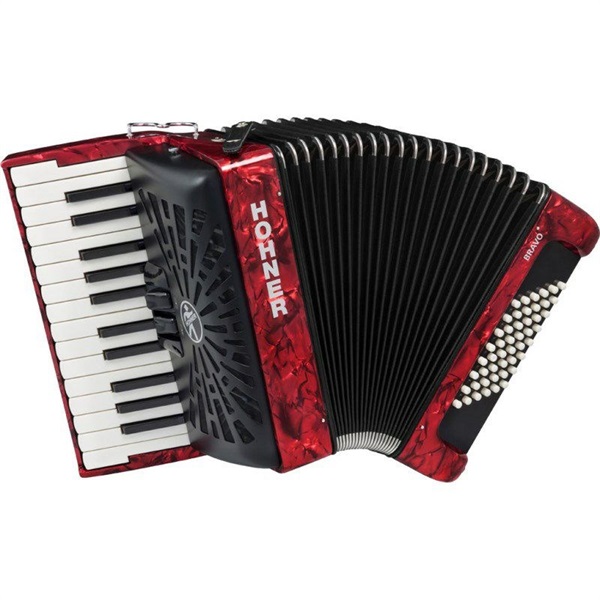 Hohner (アコーディオン専門店・出荷前検品発送)Bravo II 48 RED