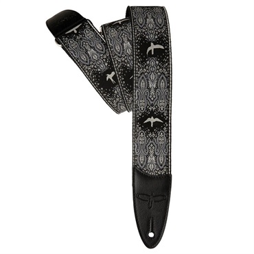 P.R.S. PRS 2inch Guitar Strap Custom Jacquard Birds Fleur