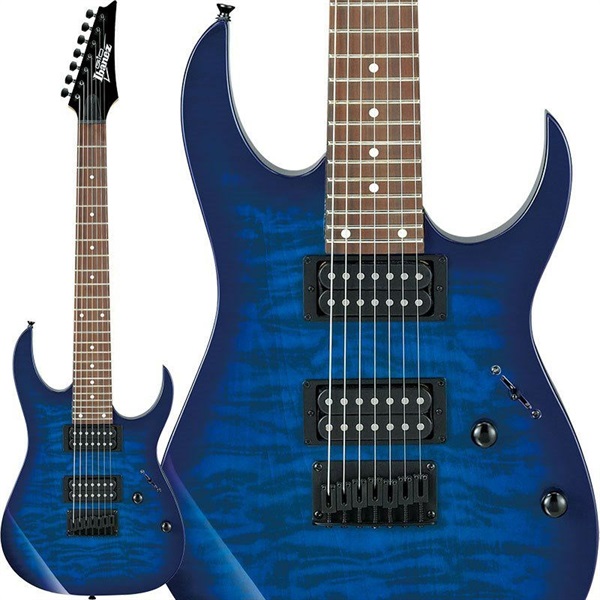 Ibanez GRG7221QA-TBB w/7点セット [7-strings model] ｜イケベ楽器店