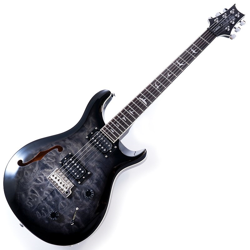 P.R.S. SE Custom 22 Semi-Hollow Quilt (Charcoal Burst)【限定生産