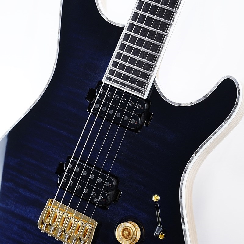 MAYONES Regius 6 (Trans Dirty Blue Burst Gloss w/Glod Hardware