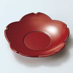 茶托 桜 5枚セット 漆塗り 12-05807/05808 漆器の井助