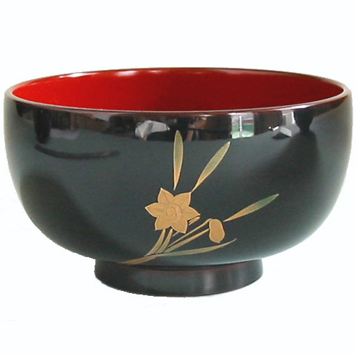 汁椀 誕生花 溜内朱 漆塗り 漆器の井助
