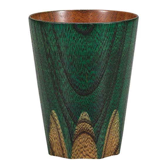 フリーカップ 漆切子 赤/黒/緑 木製 漆塗り FC2-10/11/12 漆器の井助