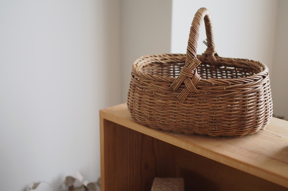 あけびのワンハンドルバスケット - ウェブショップ - jokogumo - よこぐも