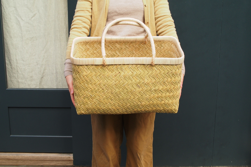 篠竹の特大買い物かご （縄手） - ウェブショップ - jokogumo - よこぐも