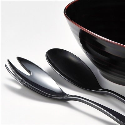 雅乃 越前漆器 くつろぎ盛鉢 サーバーセット 溜 化粧箱入り: サトクル