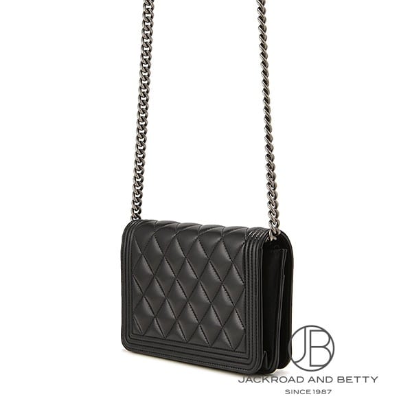 ボーイシャネル チェーンウォレット 長財布 ブラック 黒[AP1117 Y04638